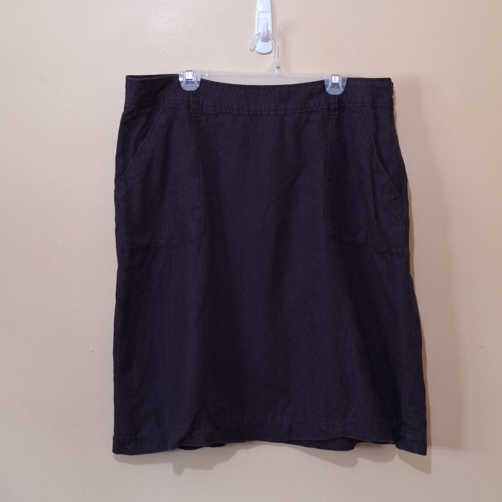 Lands' End Linen Skirt